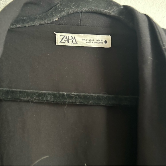 Zara Black Long Sleeves Wrap Dress - Picture 6 of 11